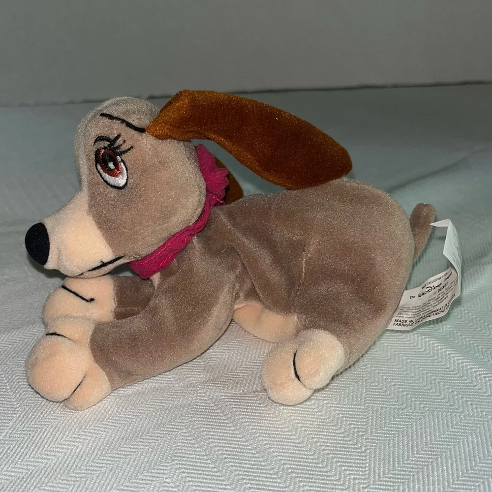 Disney Mini 8” Bean Bag Lady and‎ The Tramp